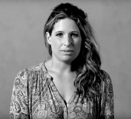 Chantal in black and white